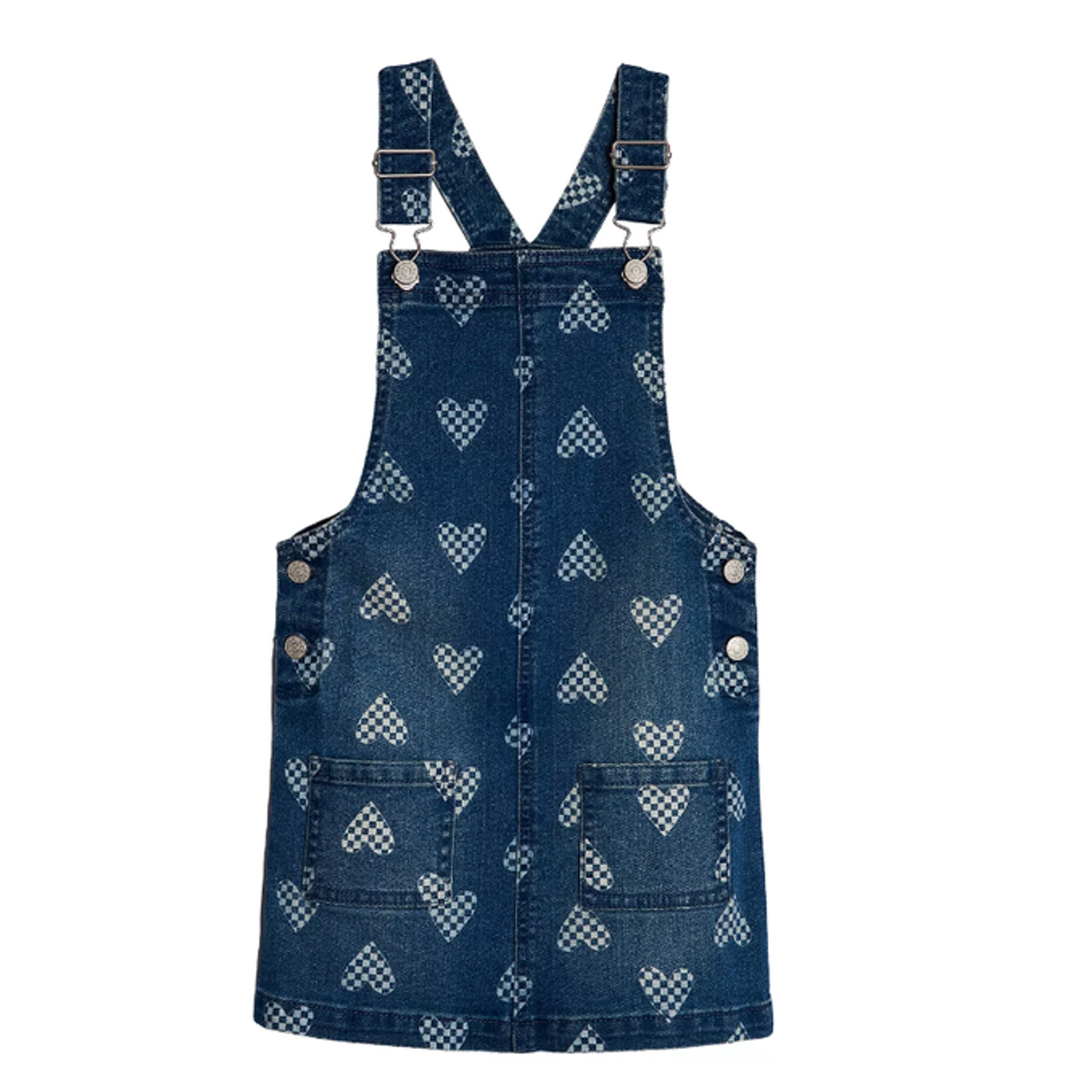Epic Threads Girls Denim Jumper Skirt Size 6 Nwt Overall Dress Dark Wash